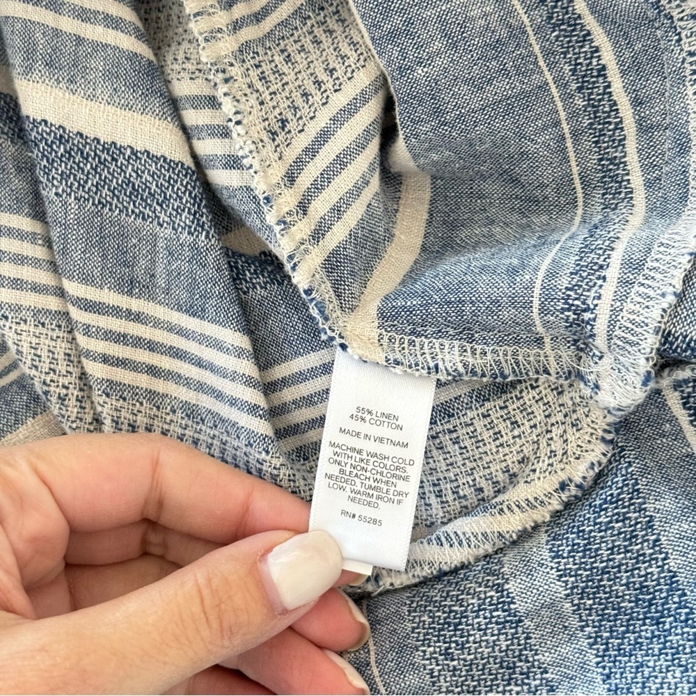 Express Blue and White Striped Mini Women’s Dress XS - Picture 9 of 9